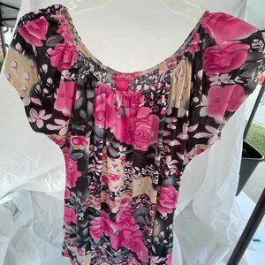 Prestige Edge, ladies Floral Top, Size 1X